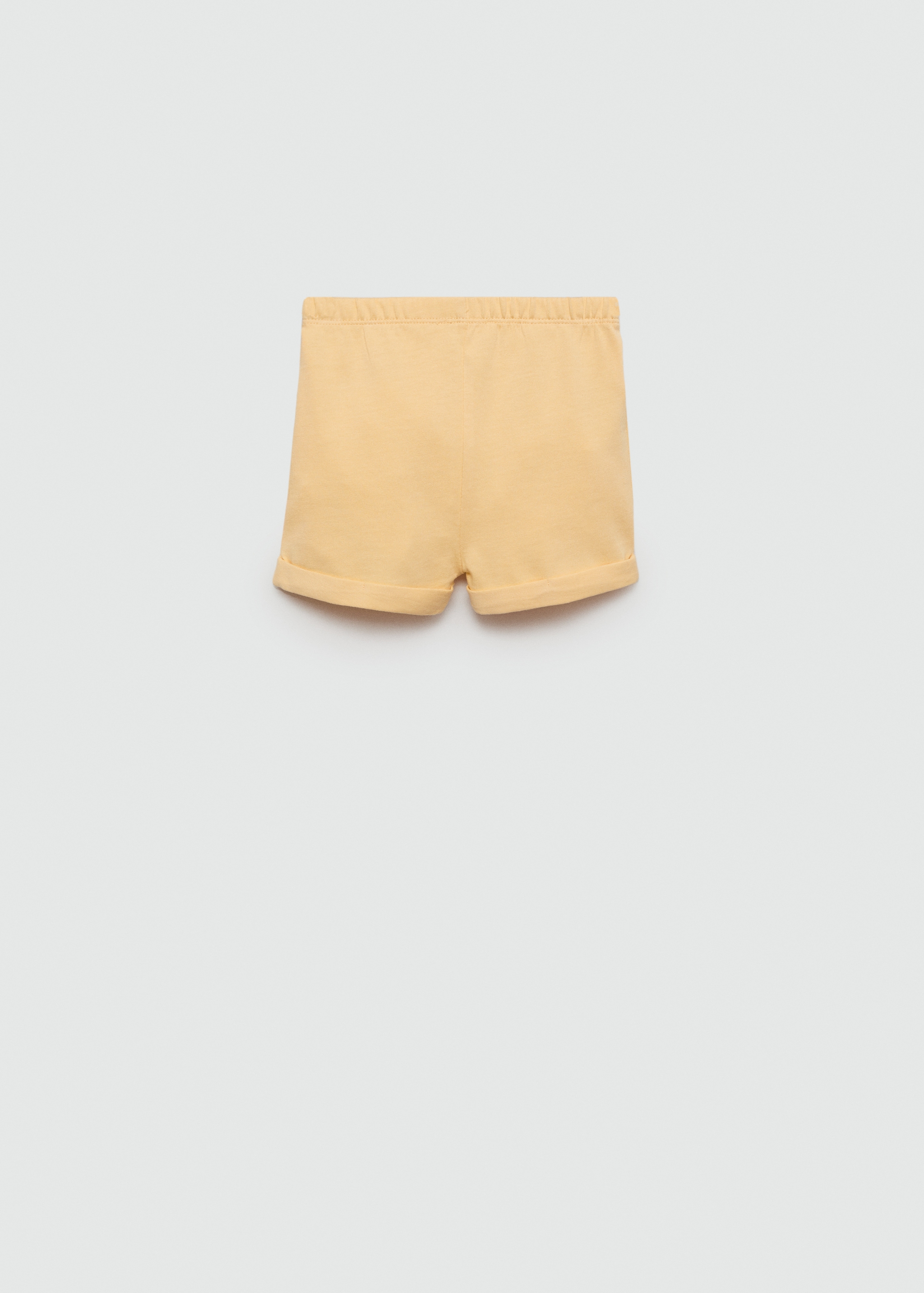 Buttoned cotton shorts - Reverse of the article