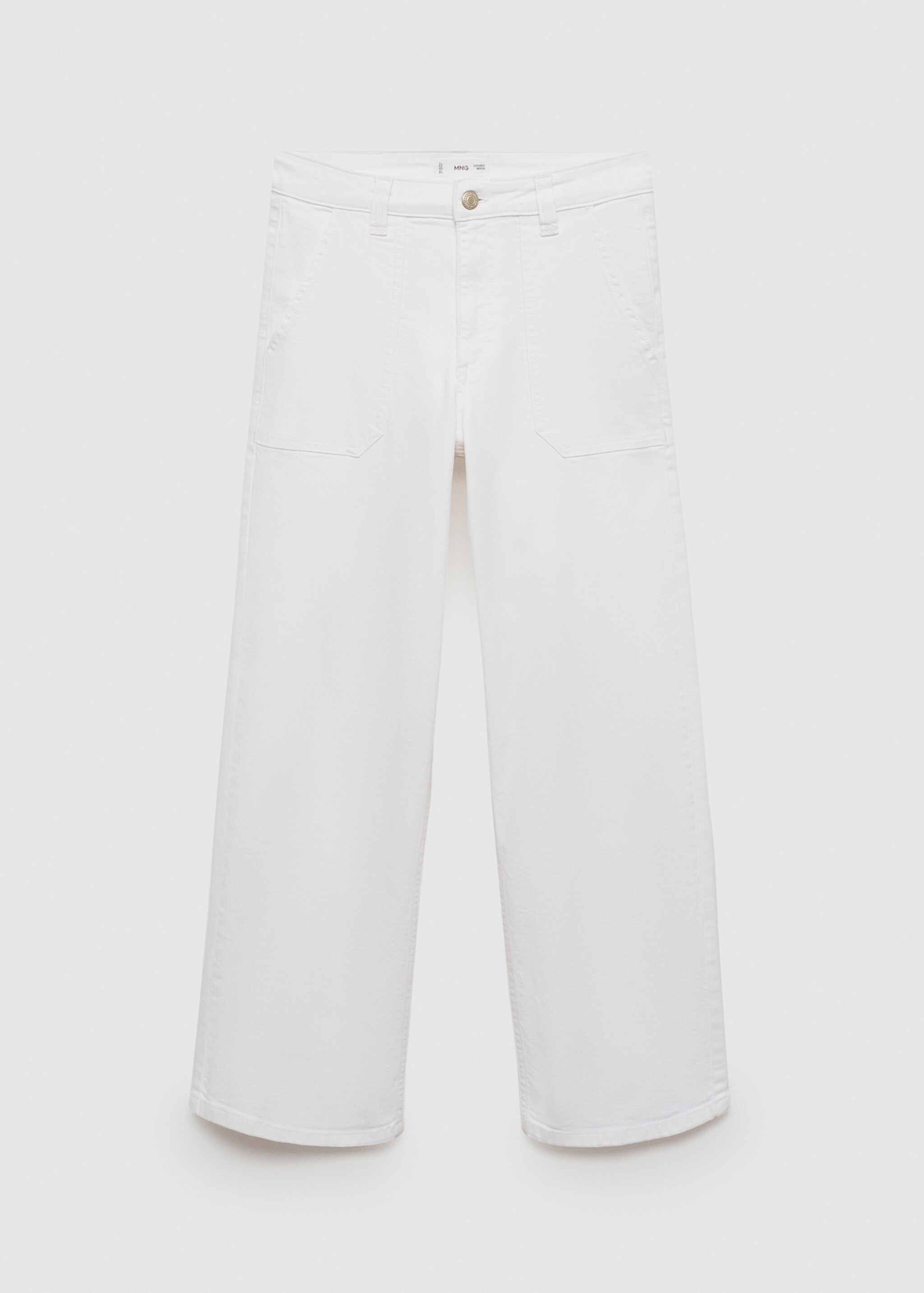 Mid waist culotte jeans - Article without model, Off White. Ref: 67098276-00.