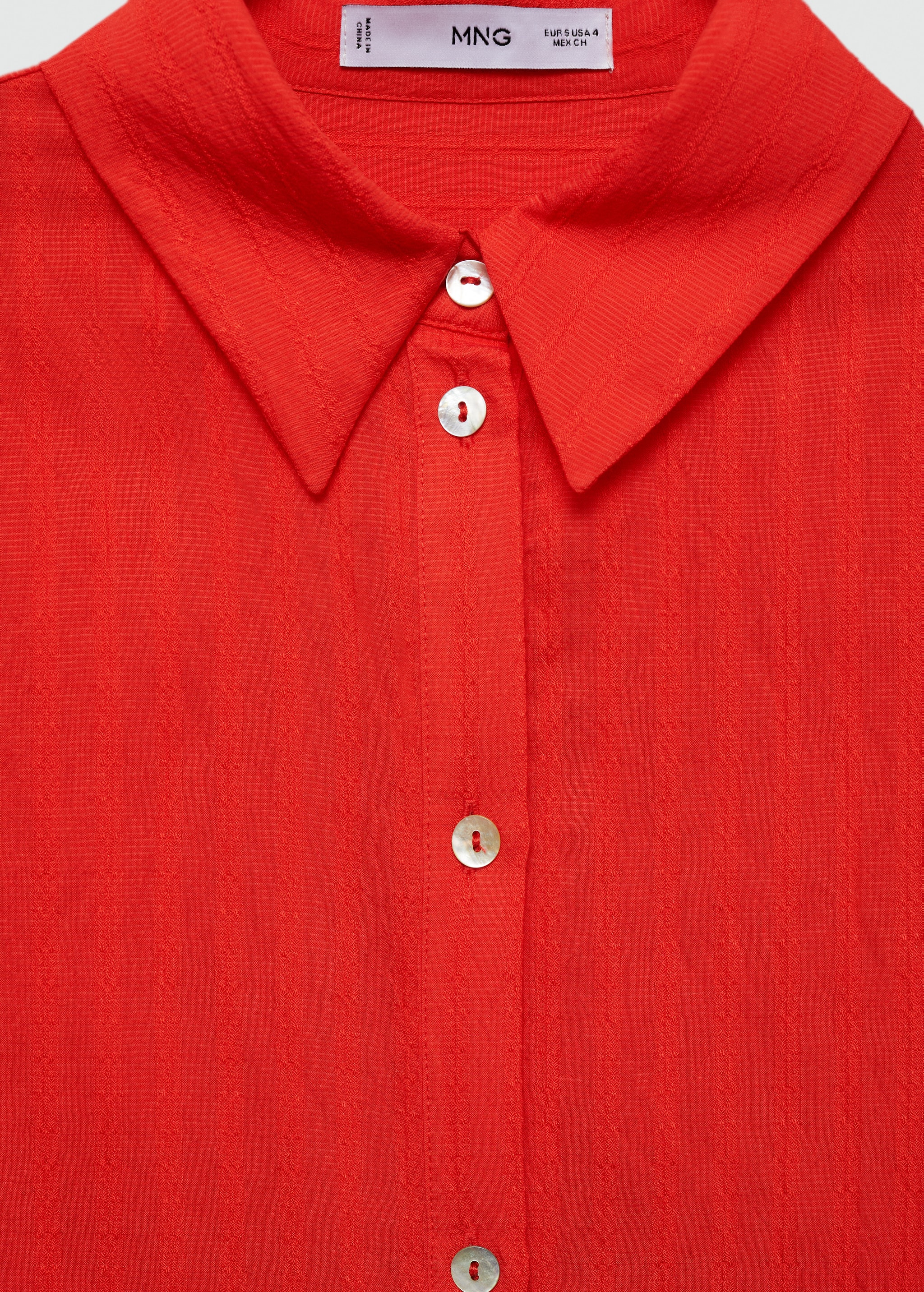 Рубашка с узором в полоску - Деталь изделия 8
