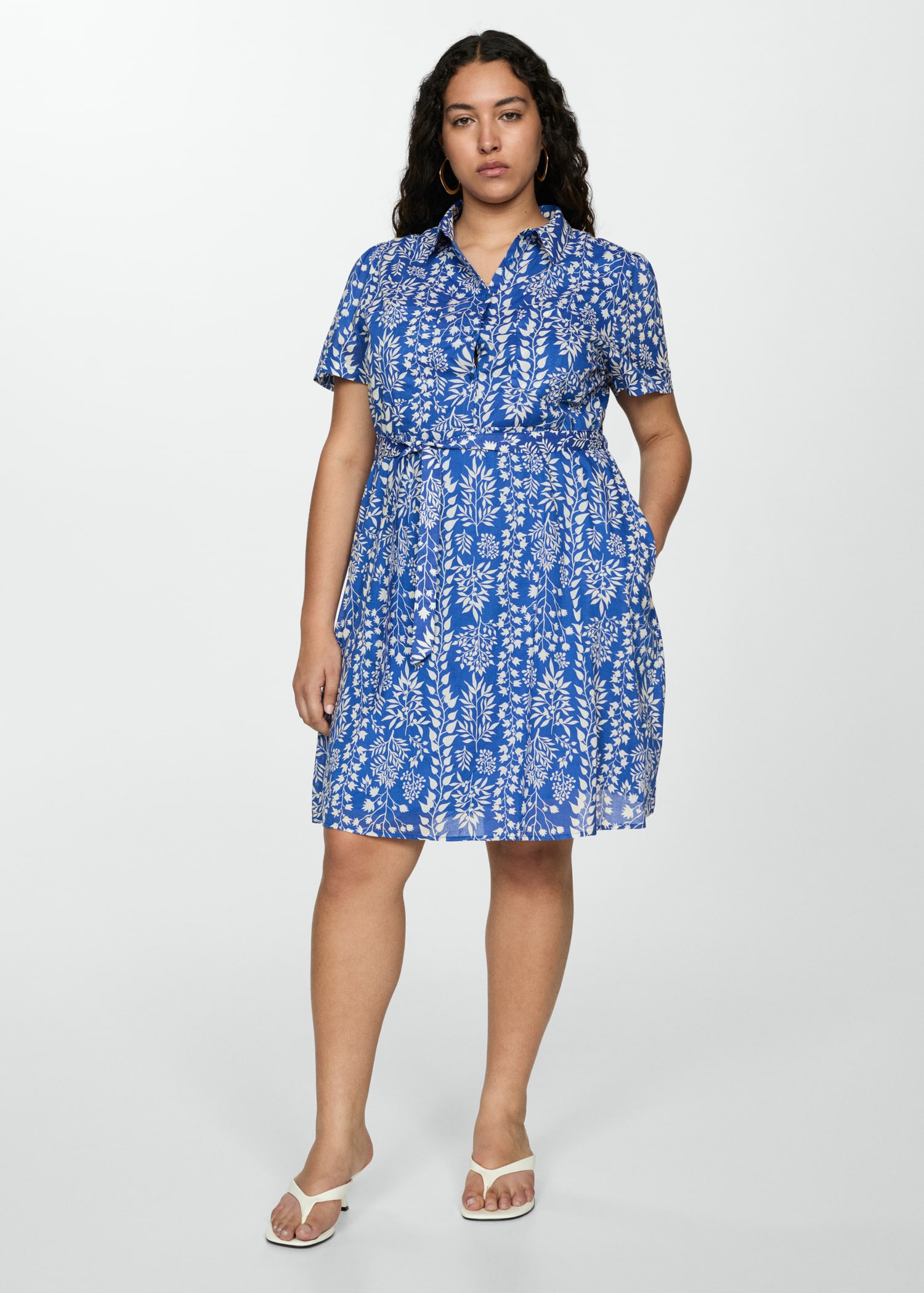 Printed bow dress - Details of the article 3