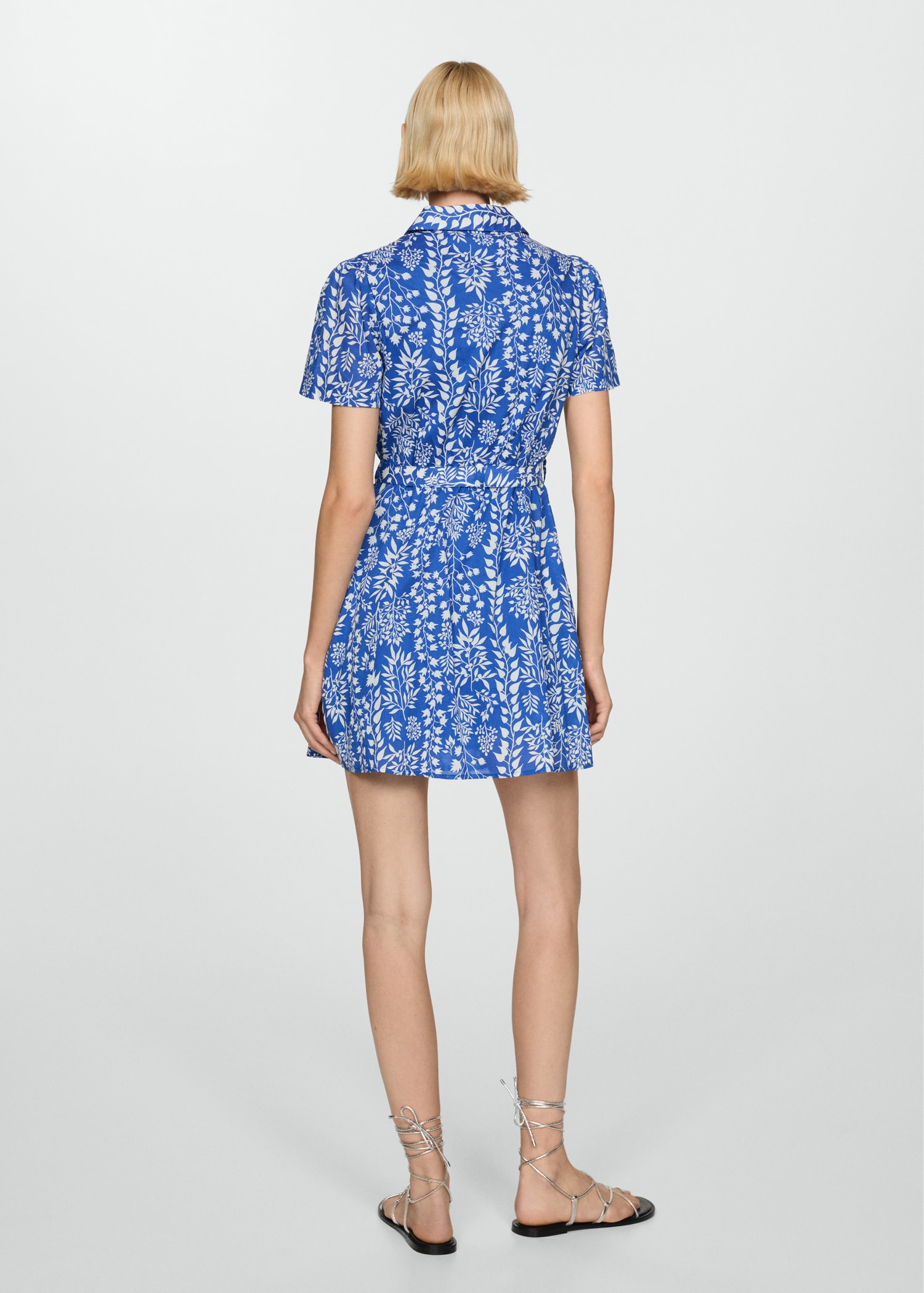 Printed bow dress - Reverse of the article