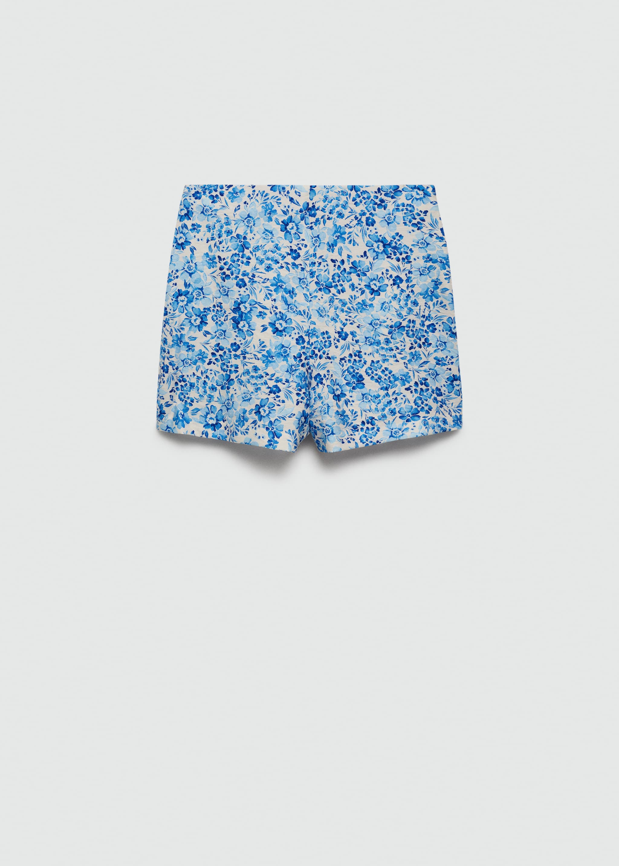 Straight shorts floral print - Article without model