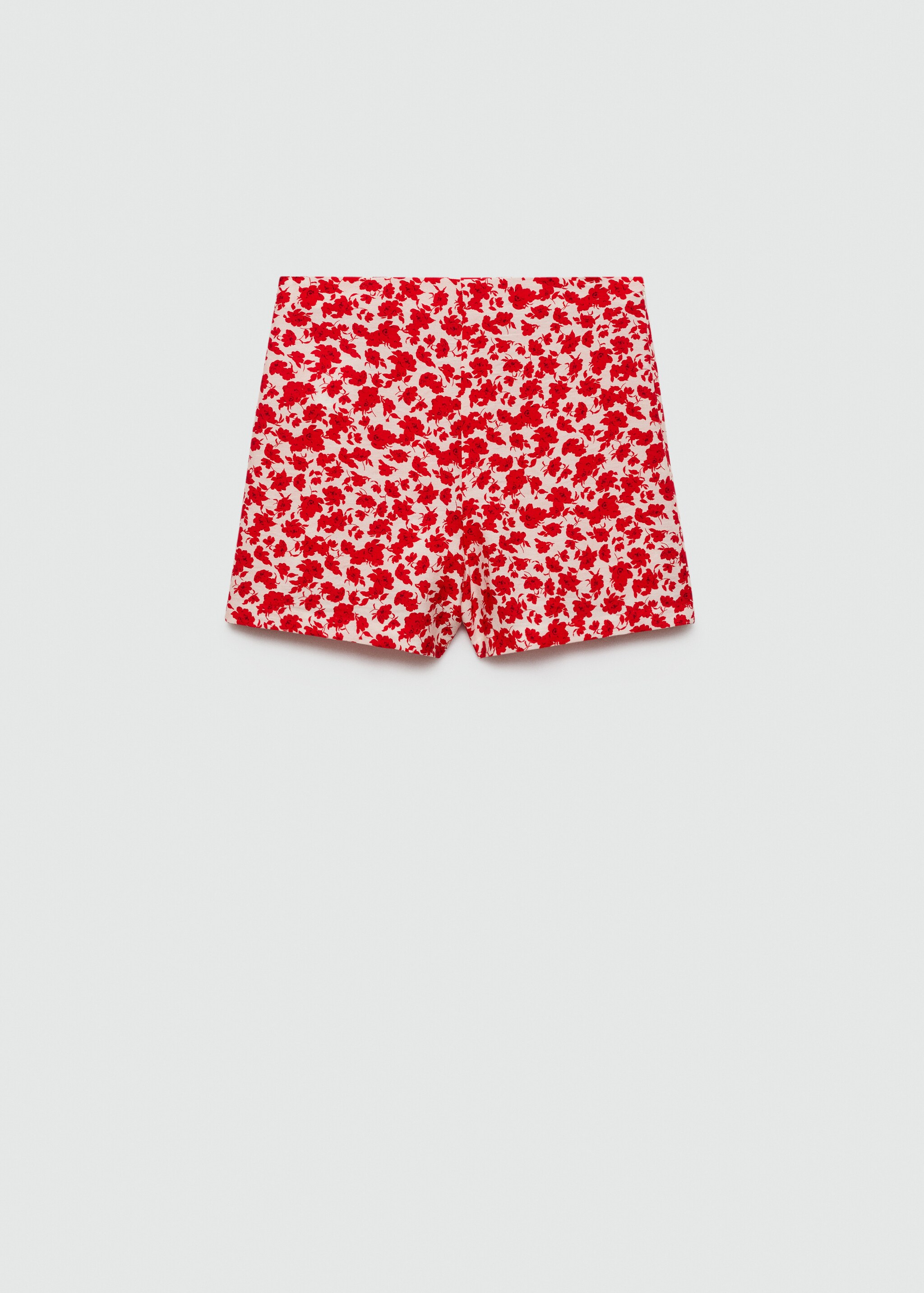 Straight shorts floral print - Article without model