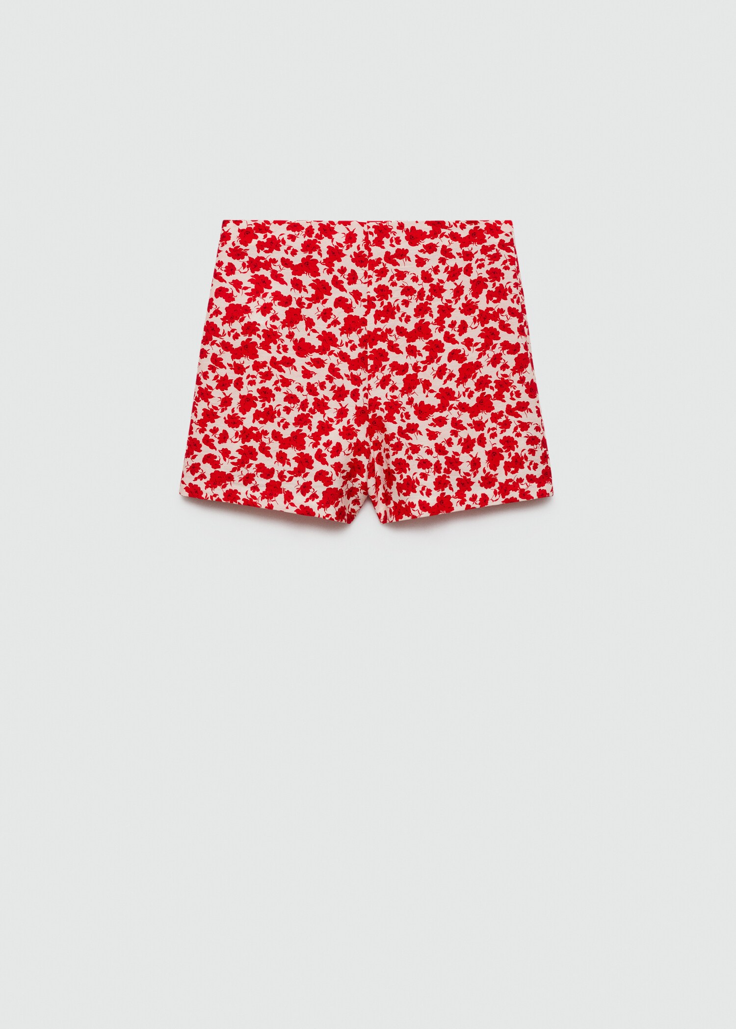 Straight shorts floral print - Article without model