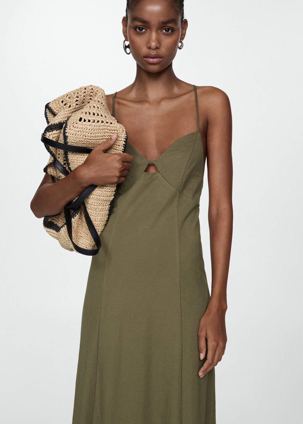 Long strap dress sales