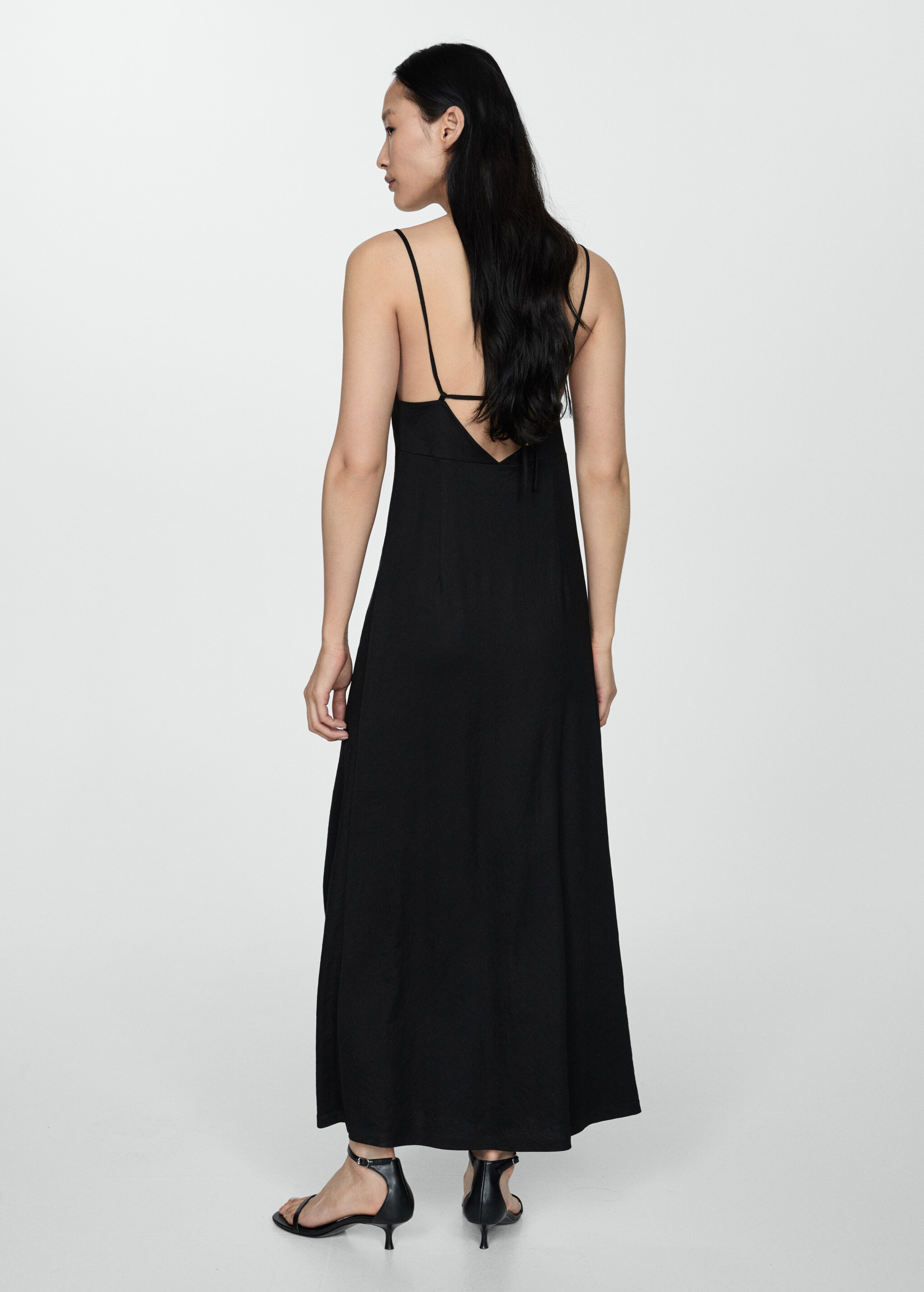 Long dress with straps - Reverse of the article