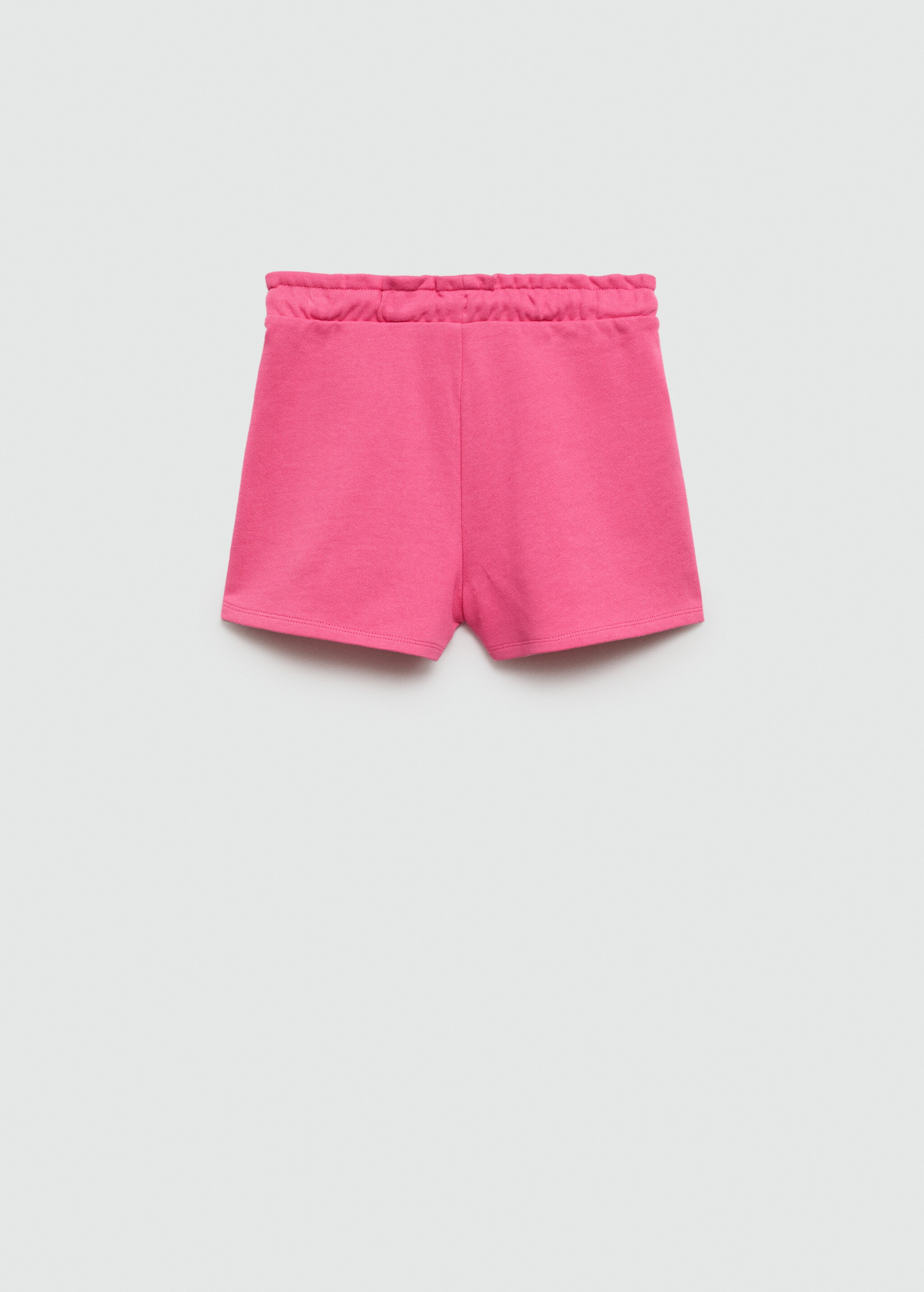 Cotton drawstring waist shorts - Reverse of the article