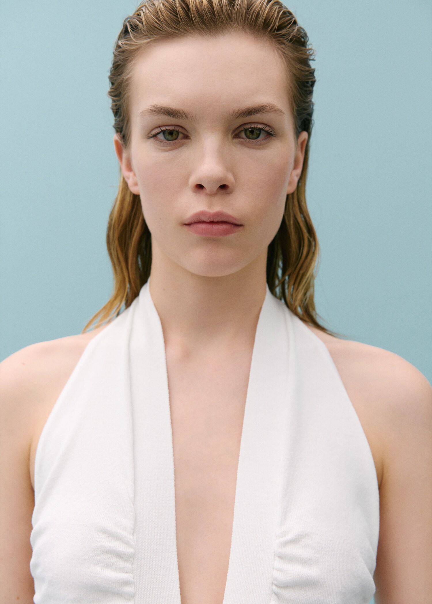 Draped Halter Bodysuit - Details of the article 1