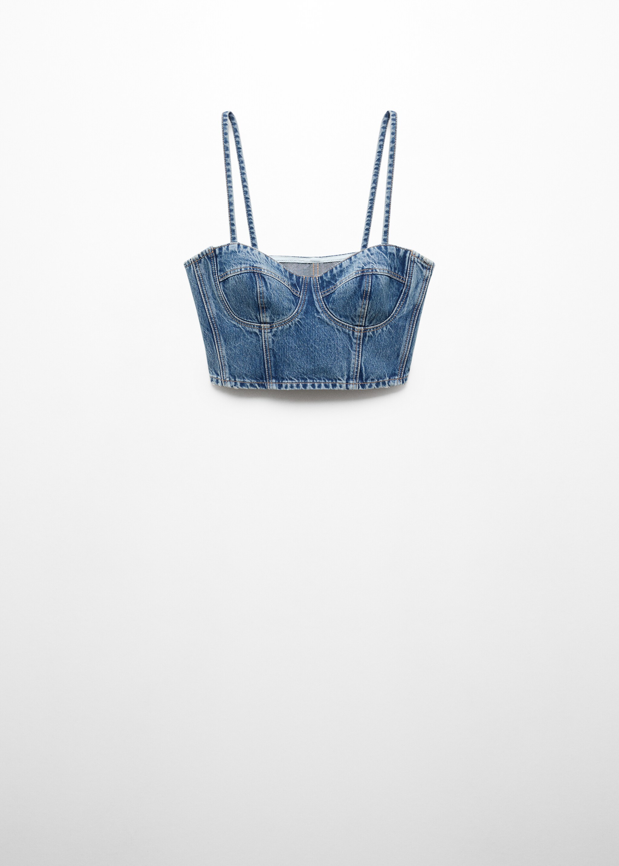 Denim crop top - Article without model