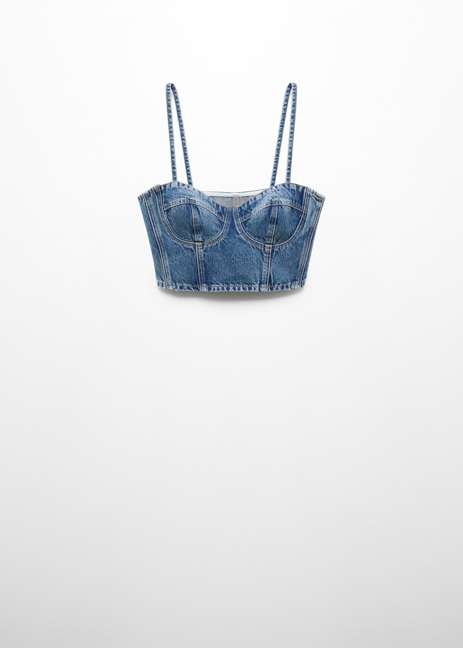 Denim crop top - Article without model