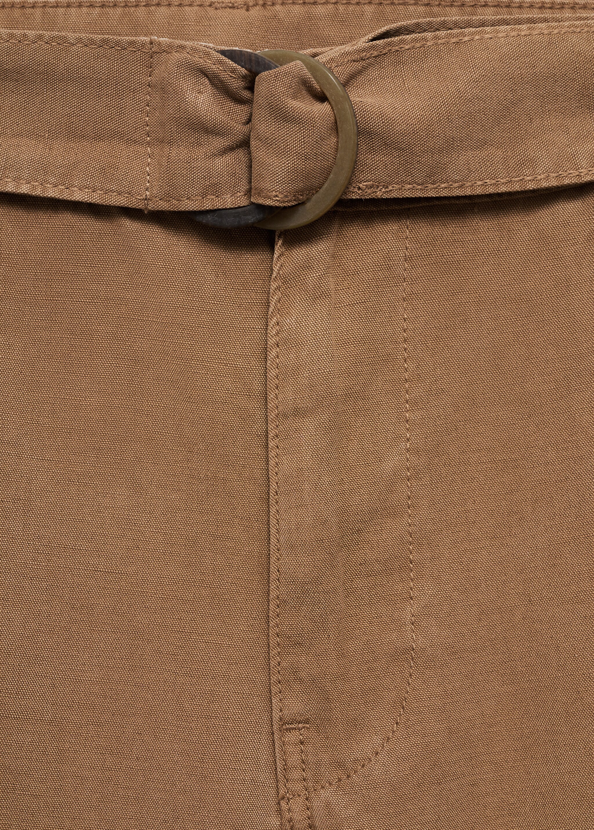 Wideleg trousers with belt - Details of the article 8