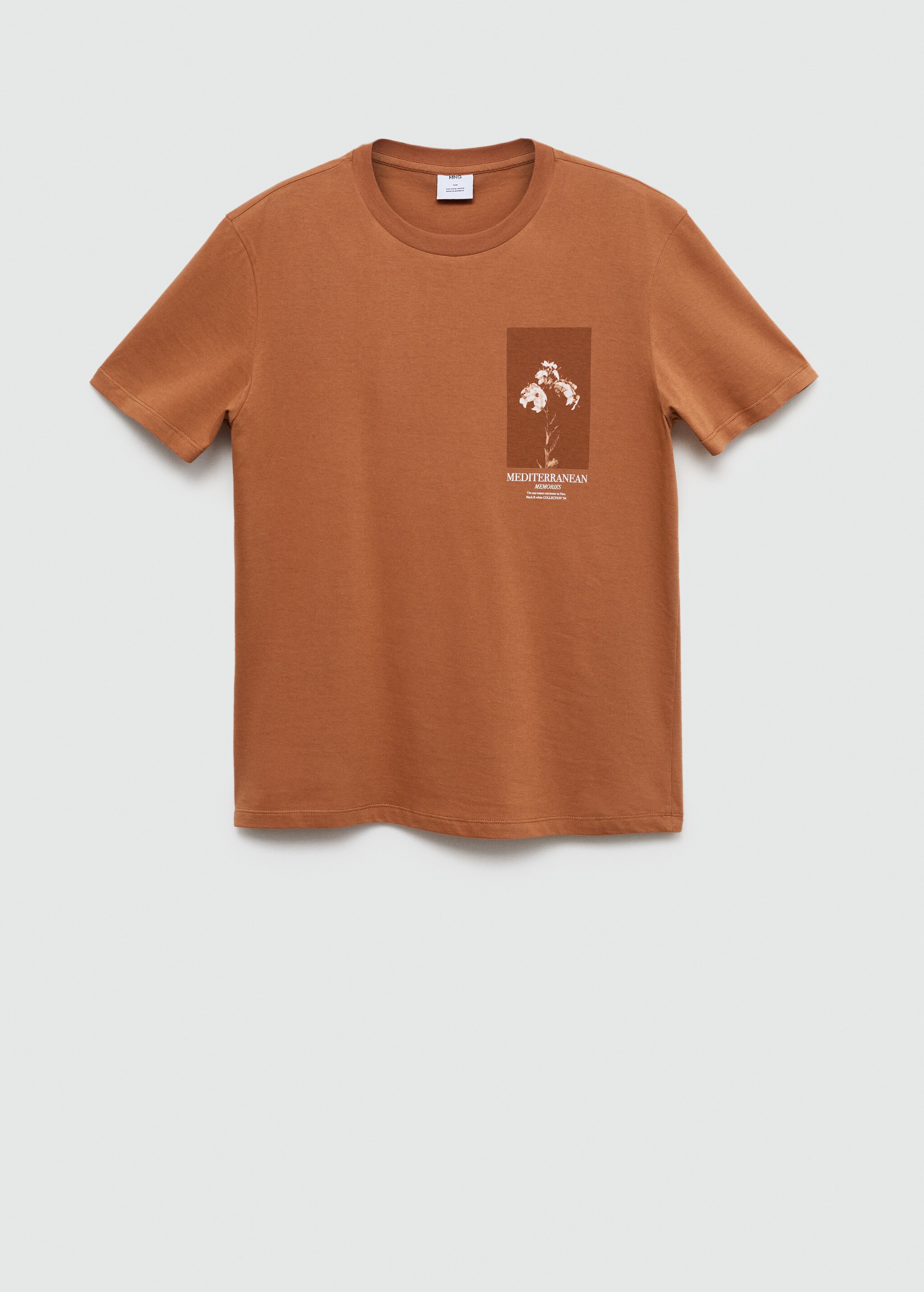 T-shirt slim fit de 100% algodão estampada - Artigo sem modelo
