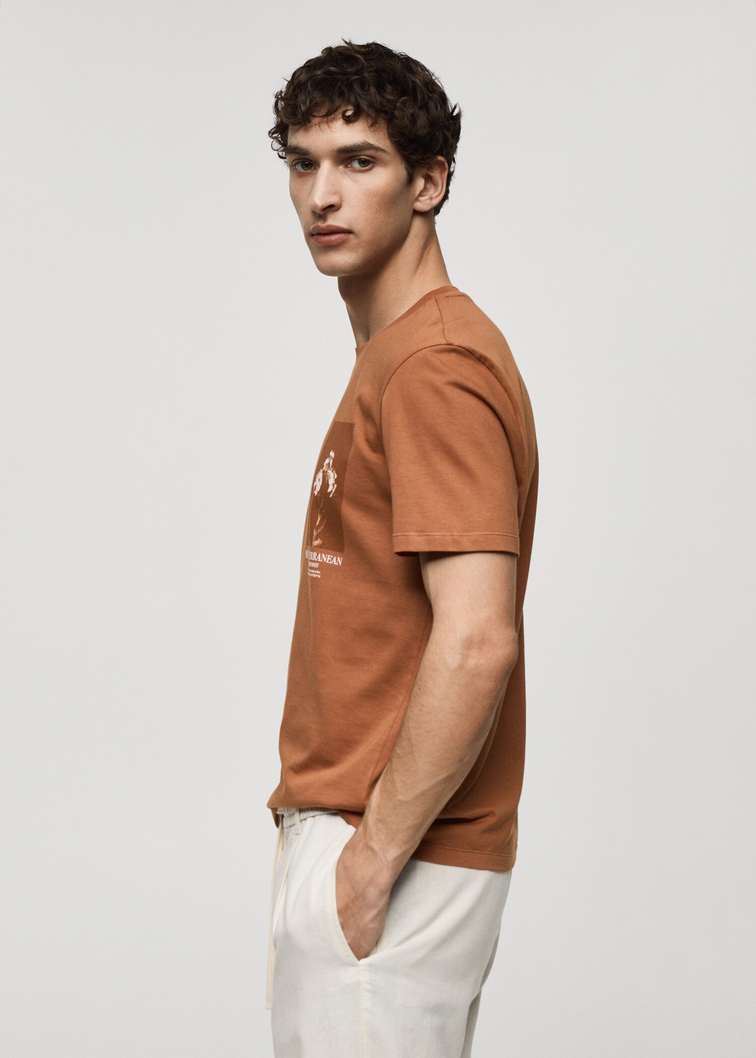T-shirt slim-fit 100 % coton imprimé - Détail de l'article 2