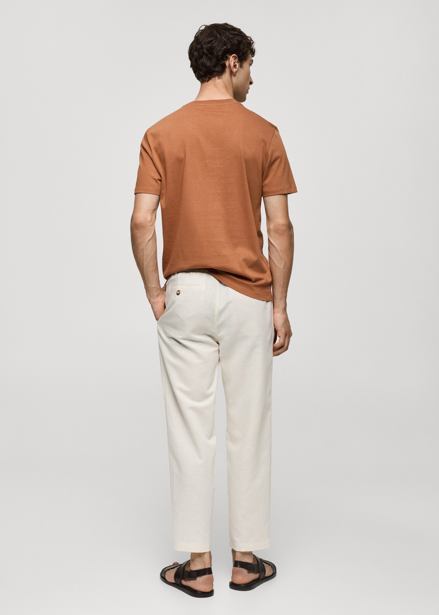 T-shirt slim-fit 100 % coton imprimé - Verso de l’article