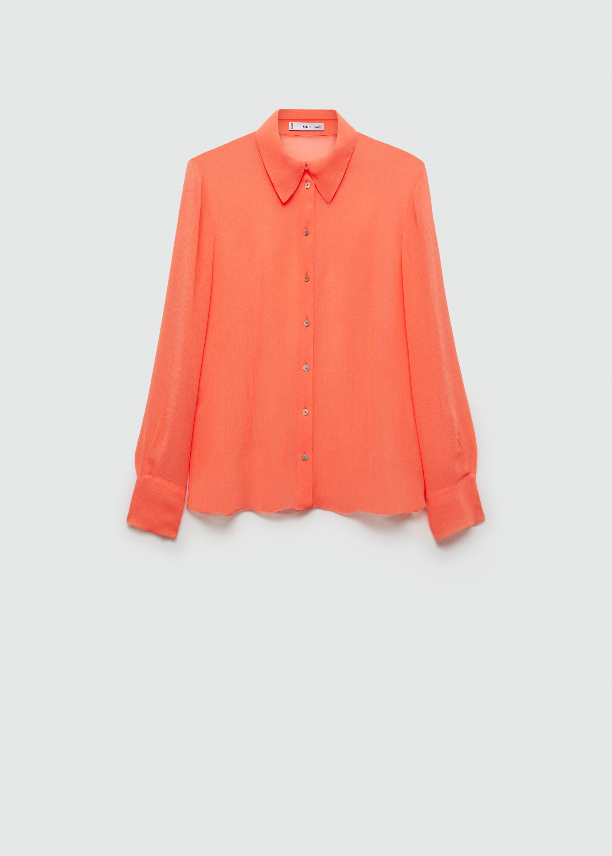 Halftransparante blouse met knopen - Artikel zonder model