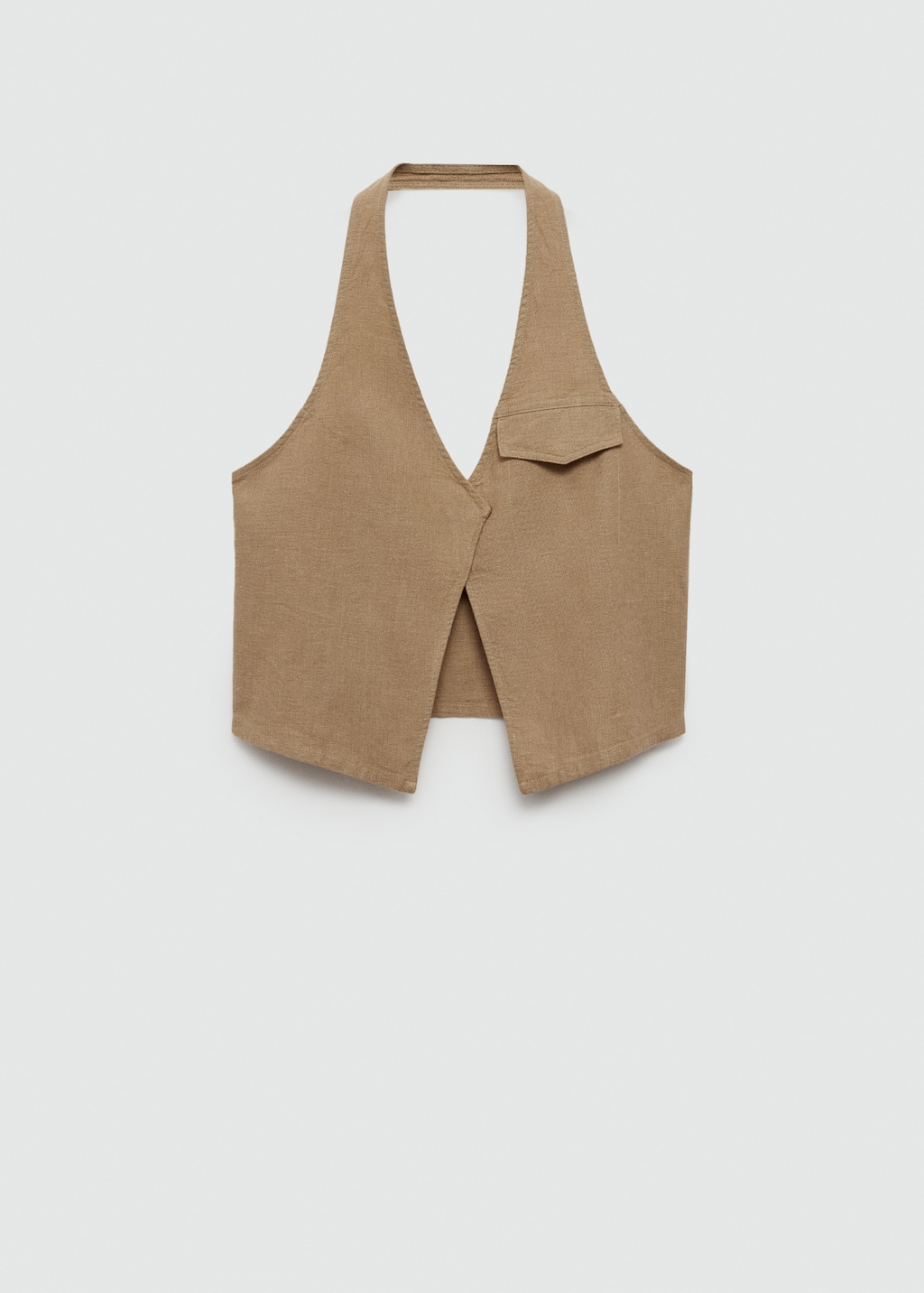 Pocket halter-neck top - image 5