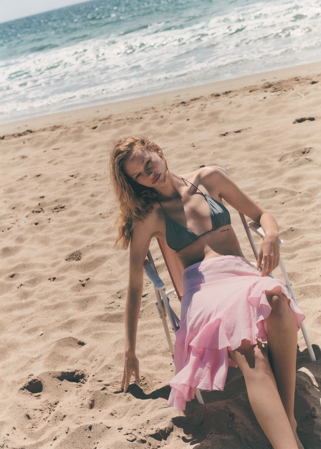 国内で当店のみ PINKSPINK - asymmetric logo mini skirt Asymmetrical ruffled skirt - Women | MANGO Japan