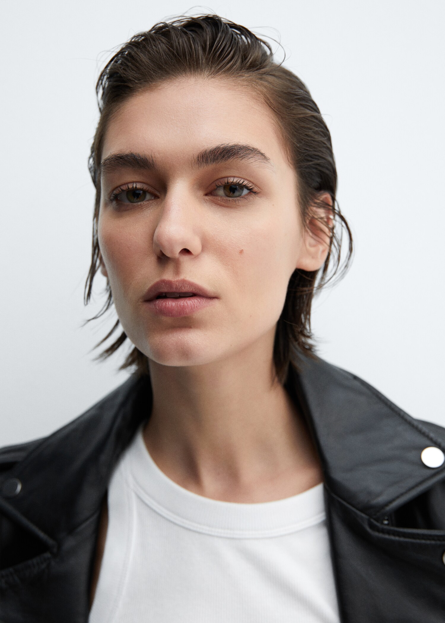 Blouson biker en cuir - Détail de l'article 1