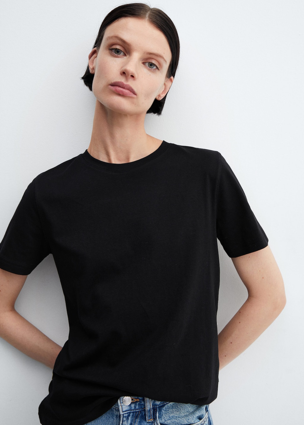 CADILA Printed Women Round Neck Black T-Shirt - Buy CADILA Printed Women  Round Neck Black T-Shirt Online at Best Prices in India | Flipkart.com