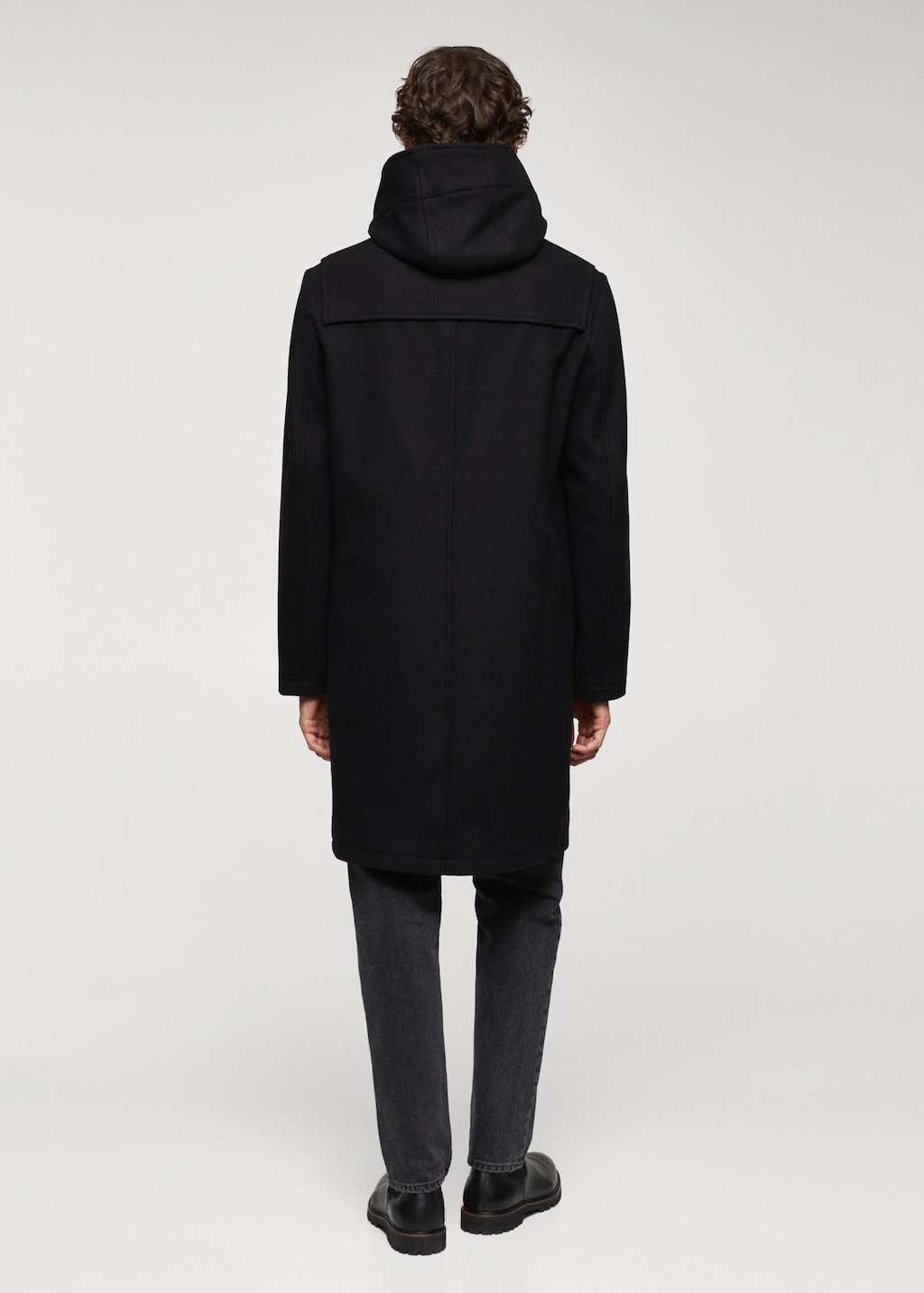 Wool hooded coat MANGO