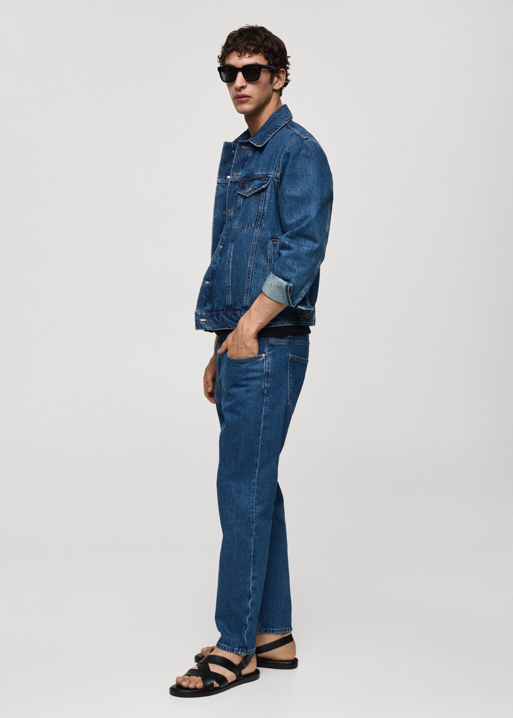 Straight cropped hotsell jeans mens