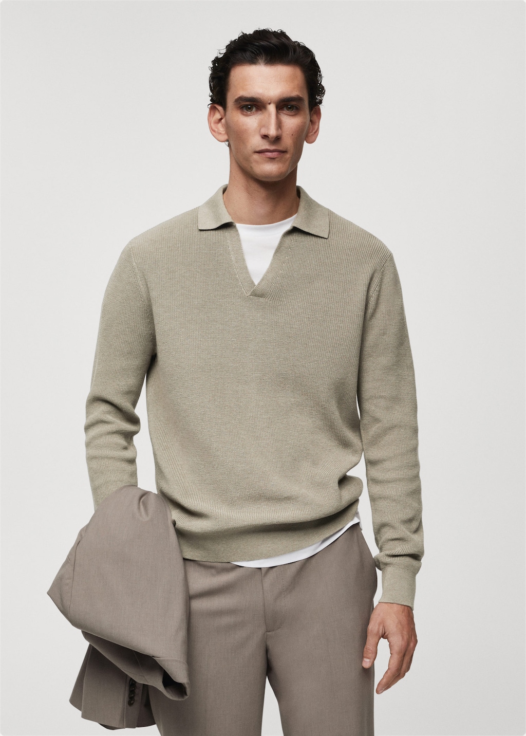 Mens button up store sweaters with pockets