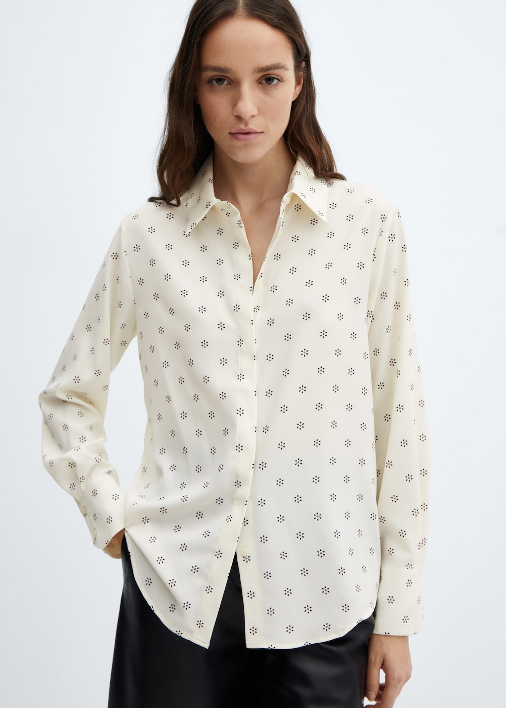 Chemise a pois mango hot sale