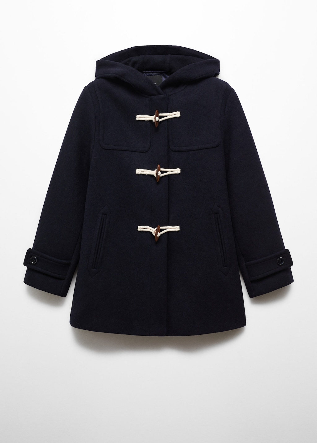 Zara black store duffle coat