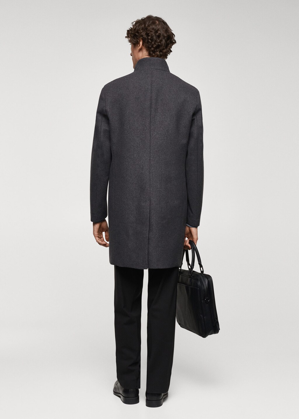 Mango funnel hotsell neck coat