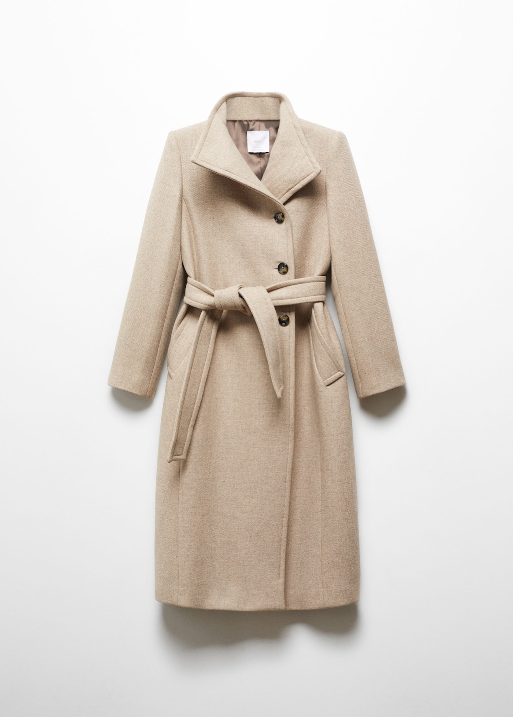 Manteco wool coat with detachable fur collar