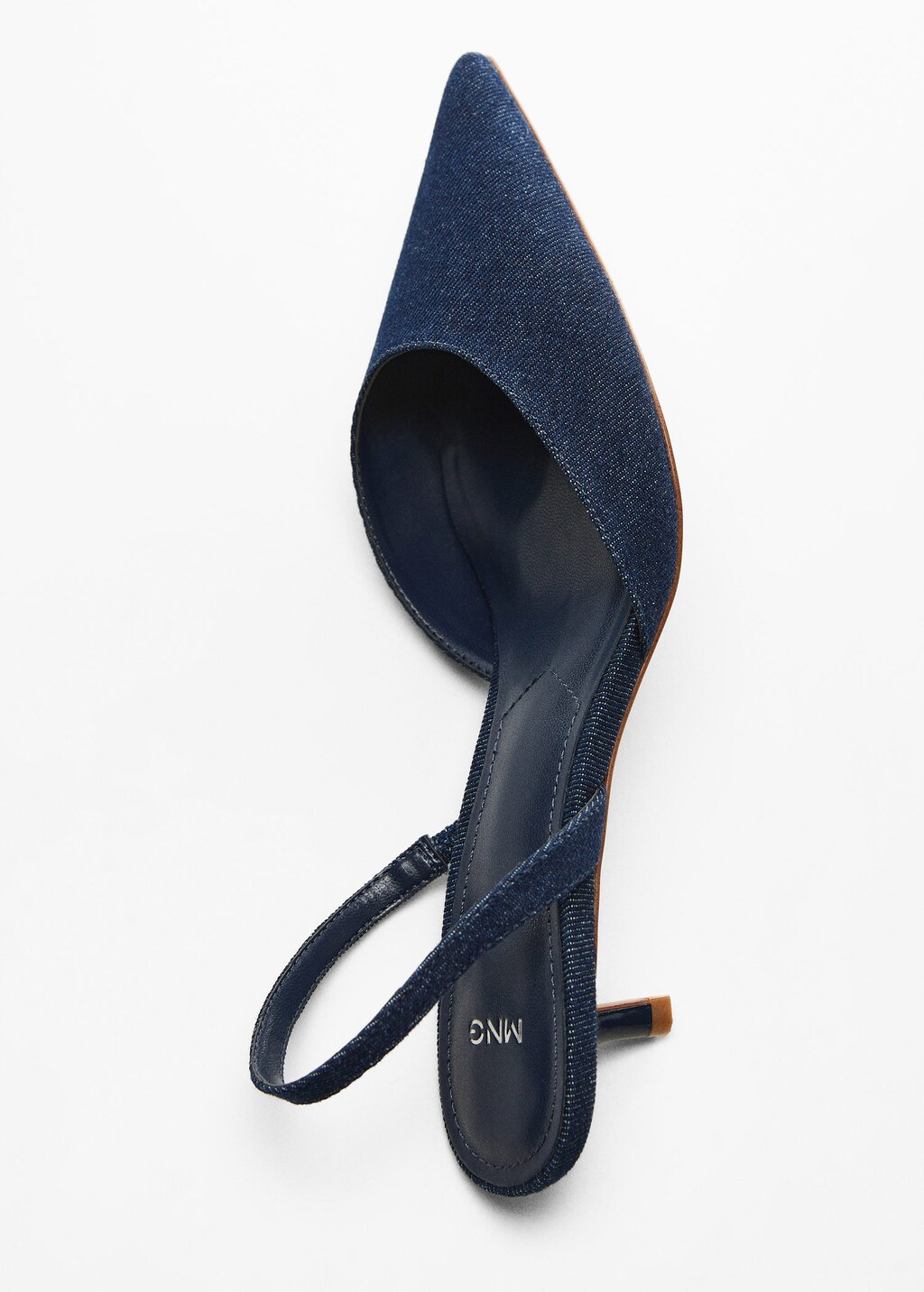 Chaussures ouvertes l arri re denim MANGO