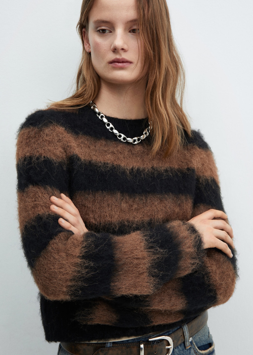 Fake fur sweater sale