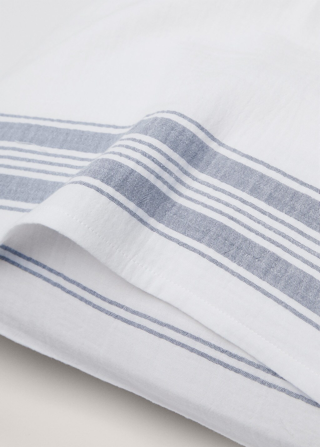 Striped texture cotton pillowcase 45x110cm MANGO