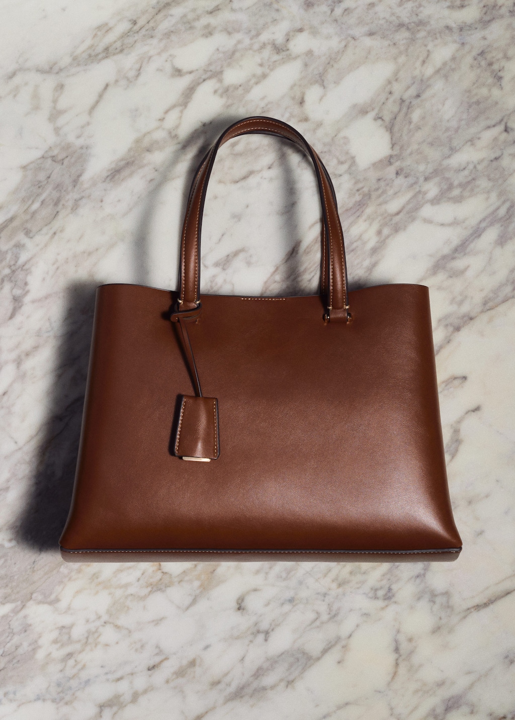 Shopper bag with dual compartment MANGO