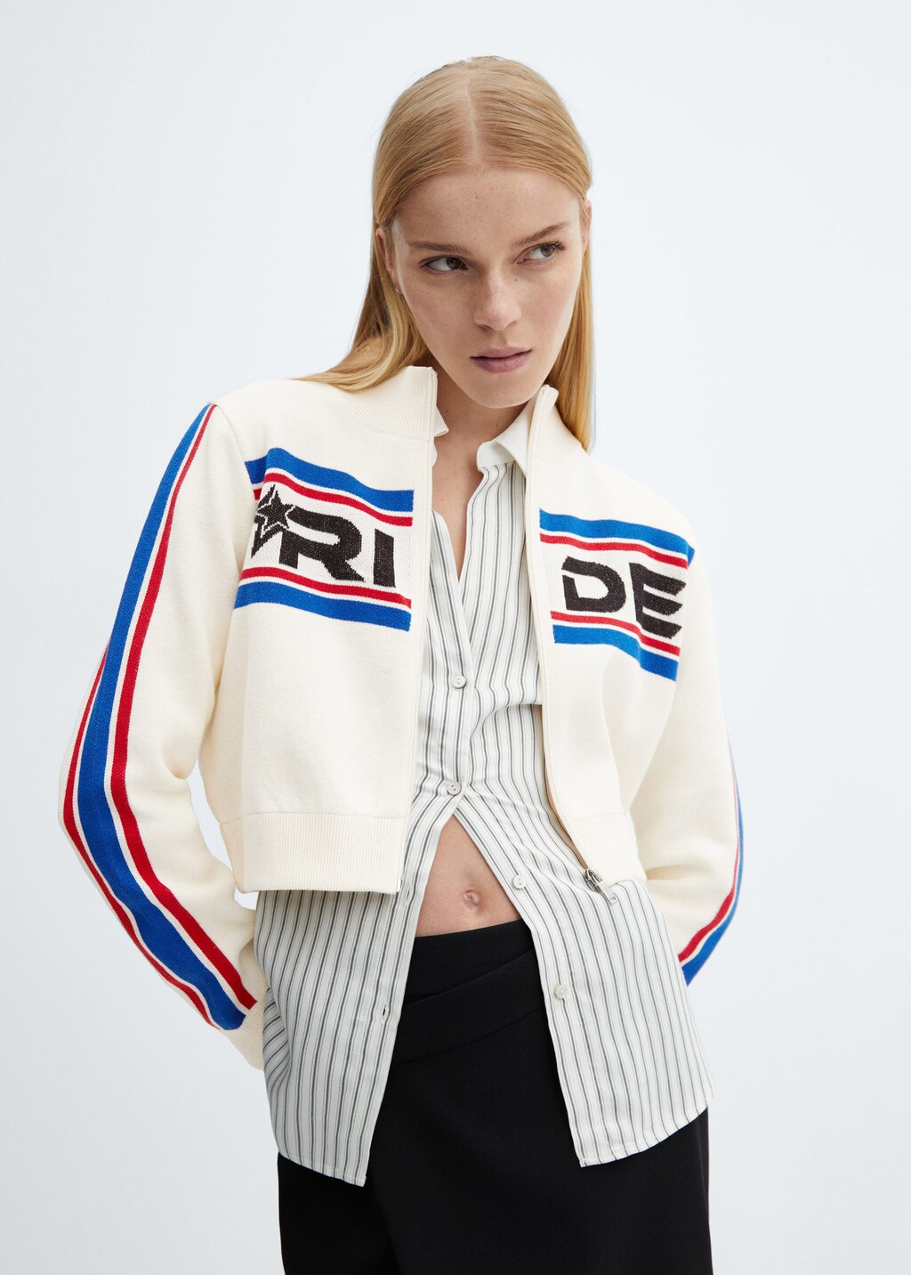 Zipper Crop Cardigan MANGO zipper-crop-cardigan-mango