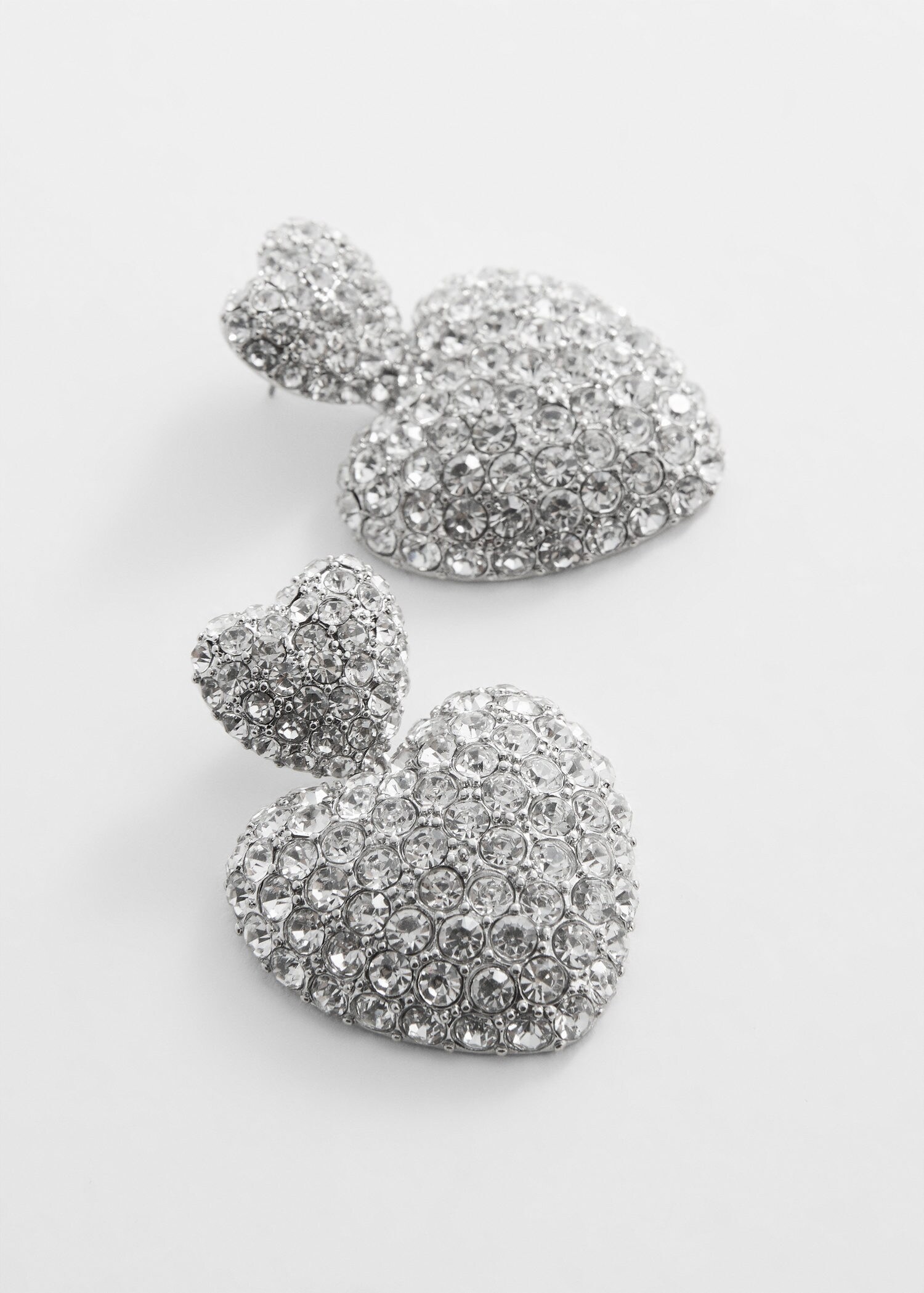 Swarovski Sparkly Crystal Heart Shaped Earrings Drop Heart Earrings 925  Sterling Silver Earrings Love Earrings Valentines Day Gift - Etsy