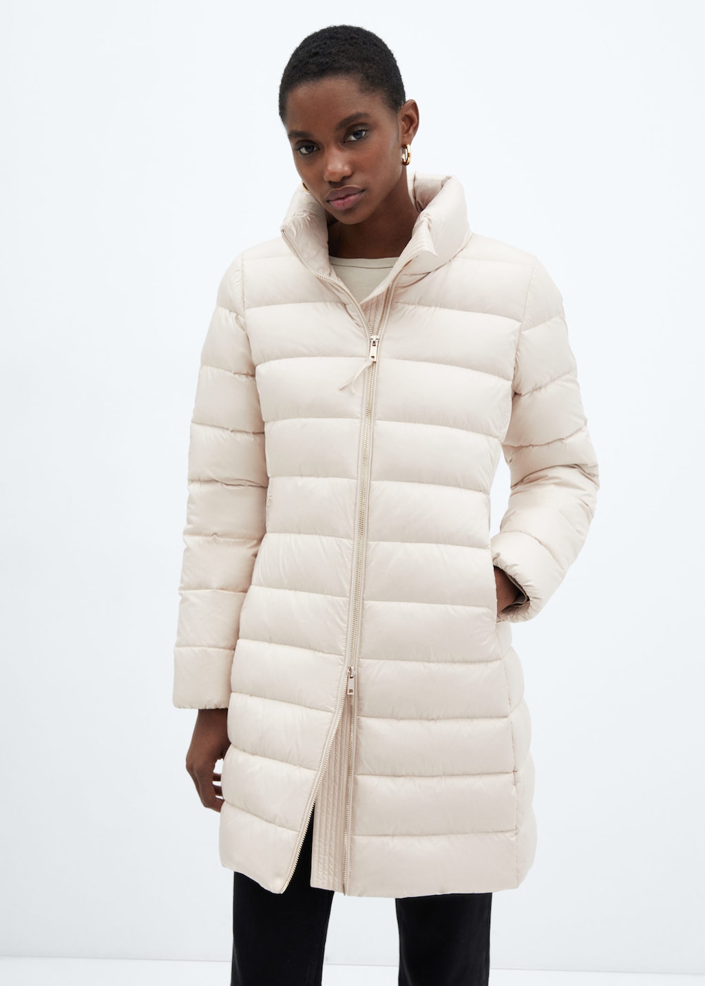 Water-repellent feather coat | MANGO