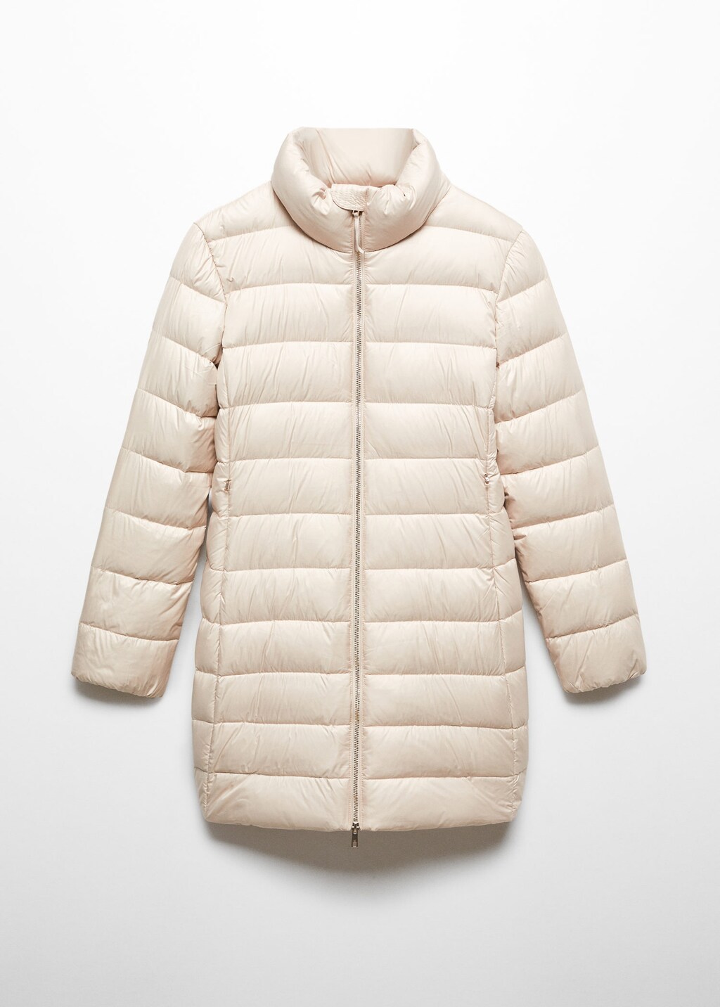 Quilted feather coat | MANGO