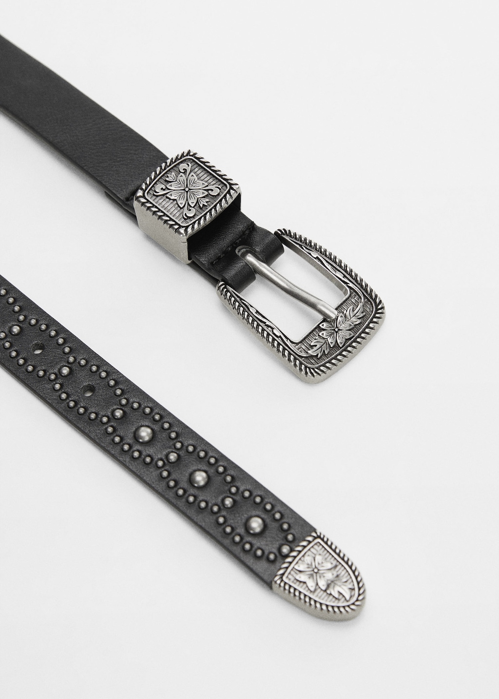 Engraved top belt buckle