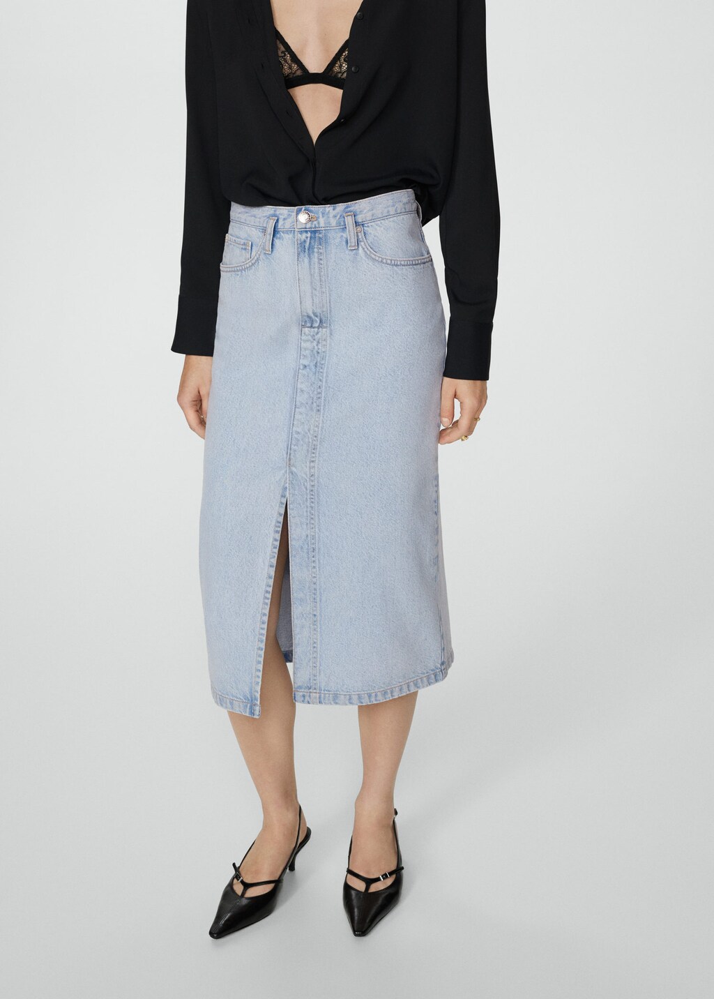 Jupe top midi mango