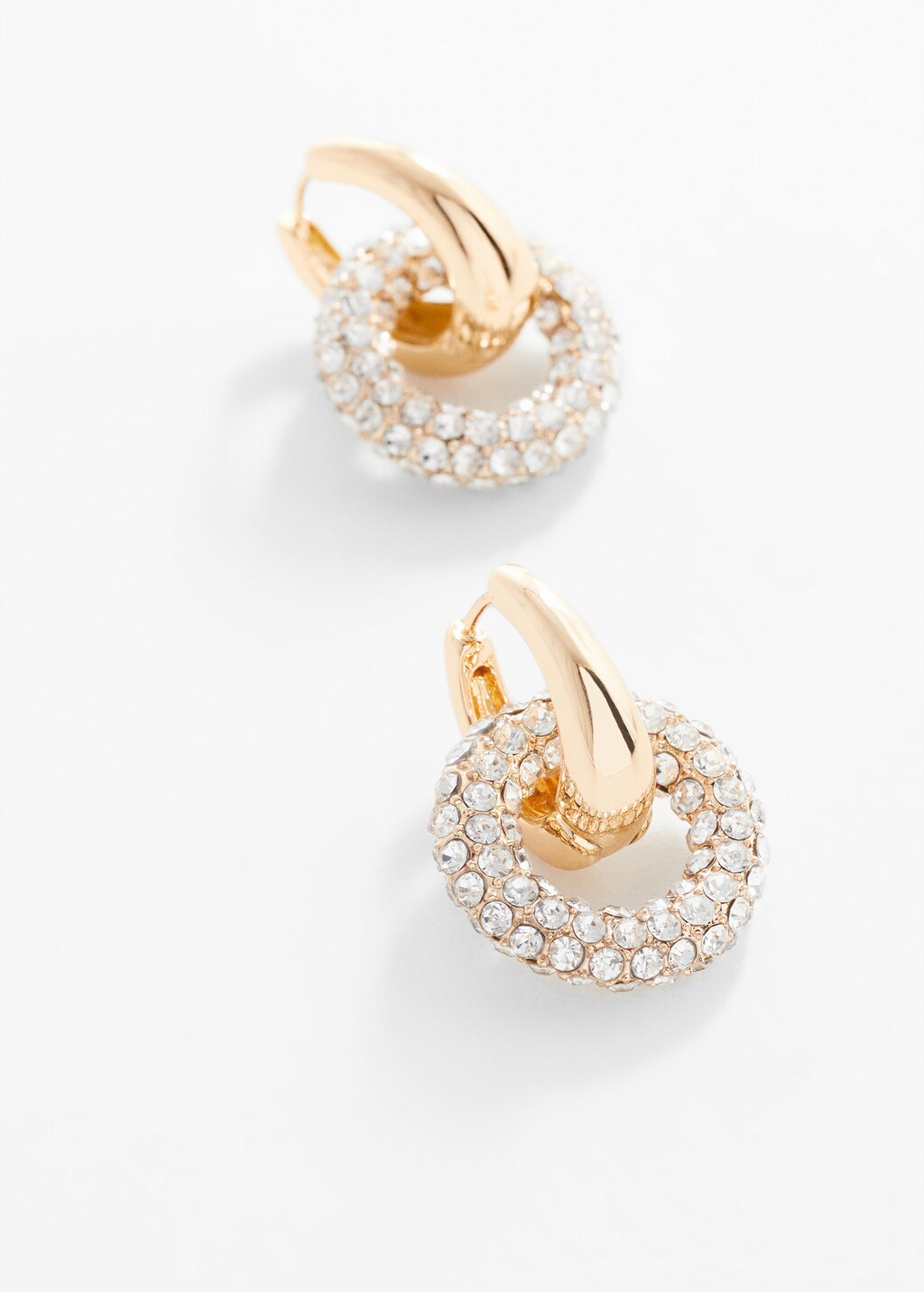 Mango gold hoop earrings deals