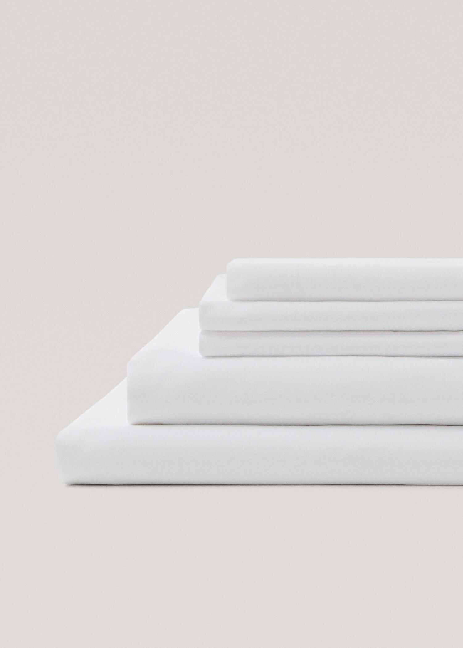 Percale cotton top sheet 150cm MANGO