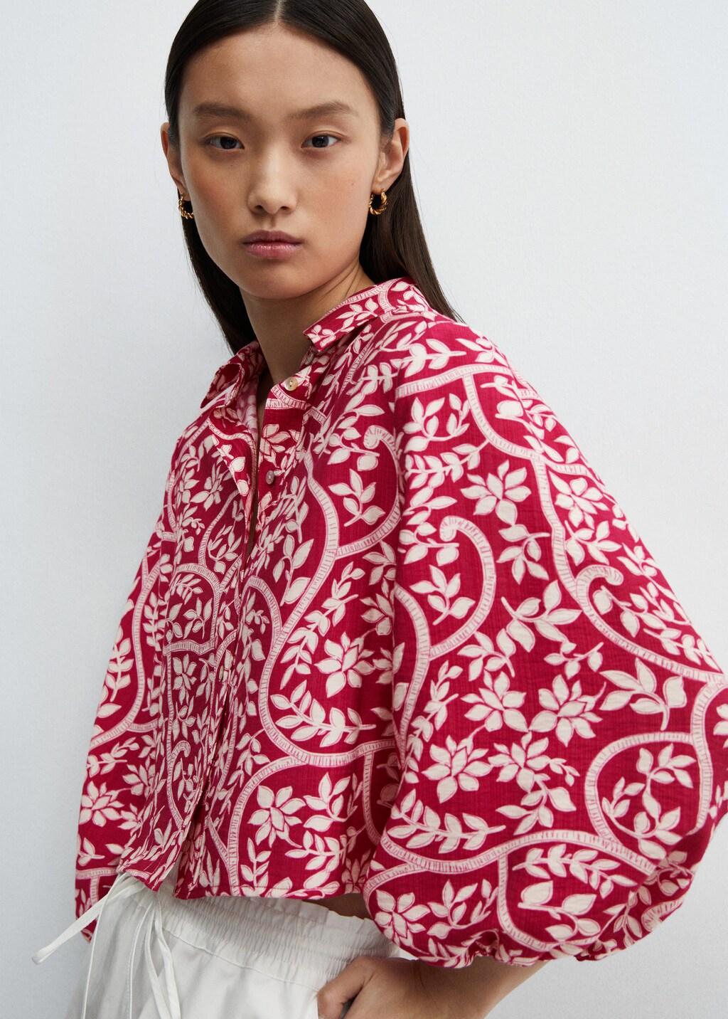 Floral print shirt