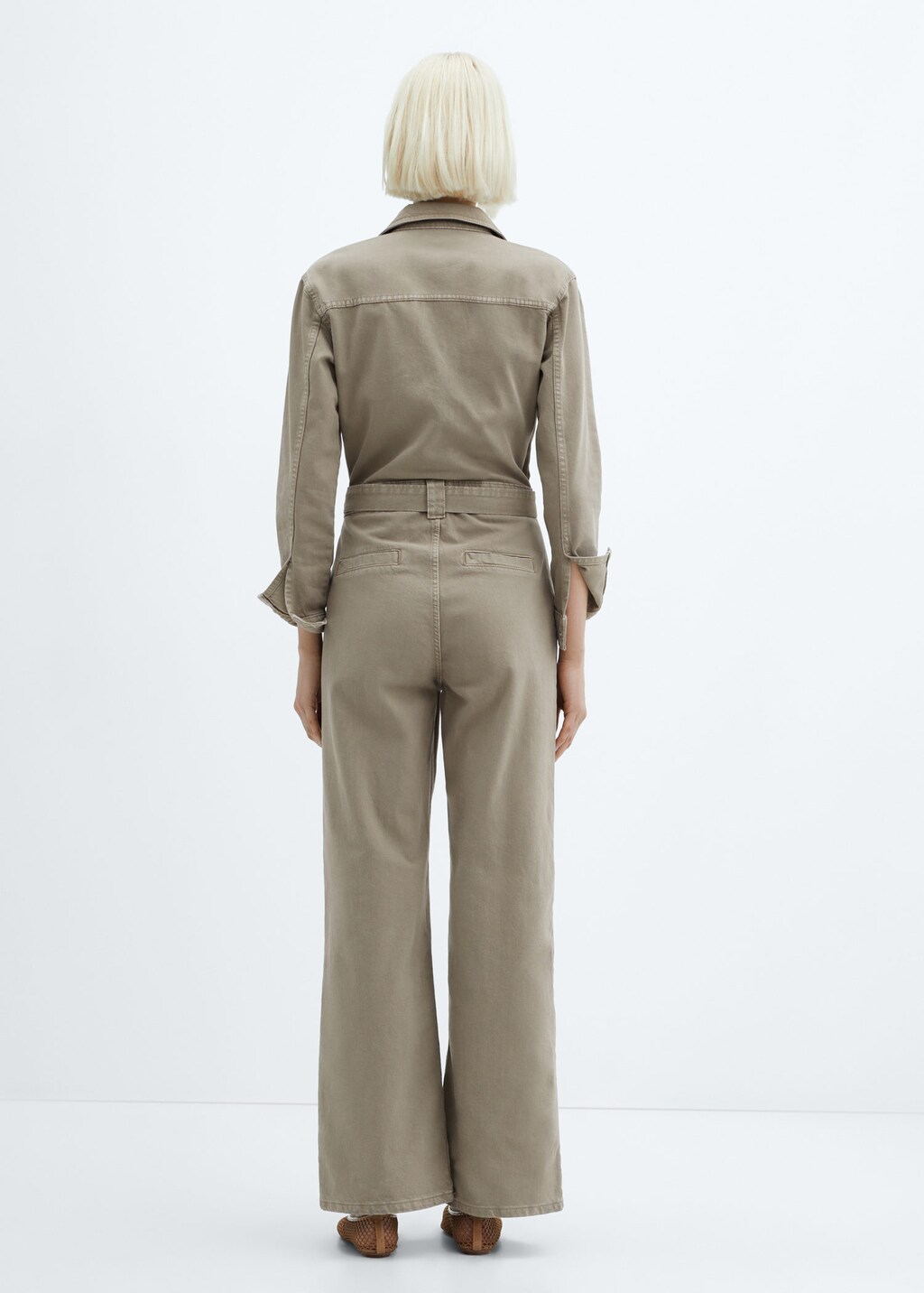 Denim jumpsuit belt