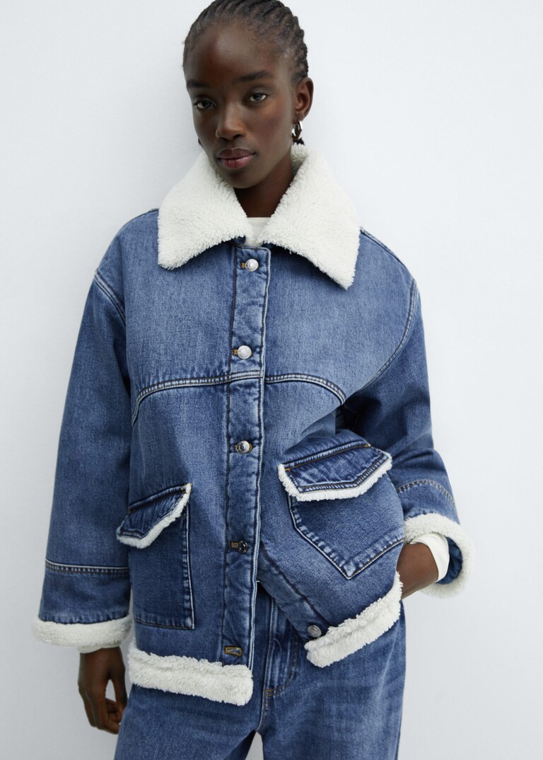 oversized double face coat mango
