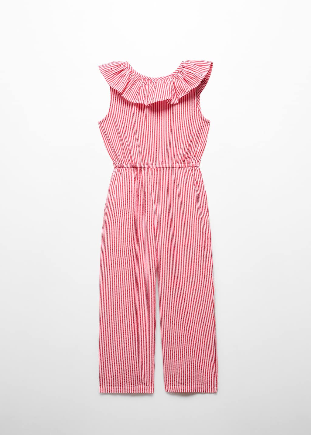 Mango striped long jumpsuit hotsell