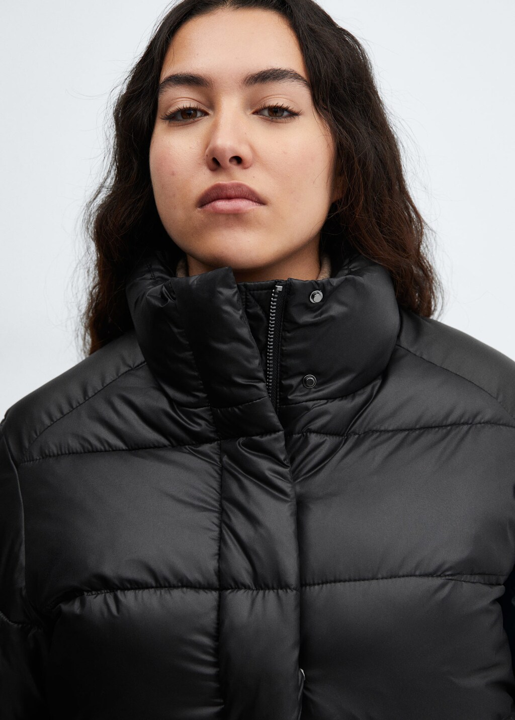 Water-repellent quilted coat