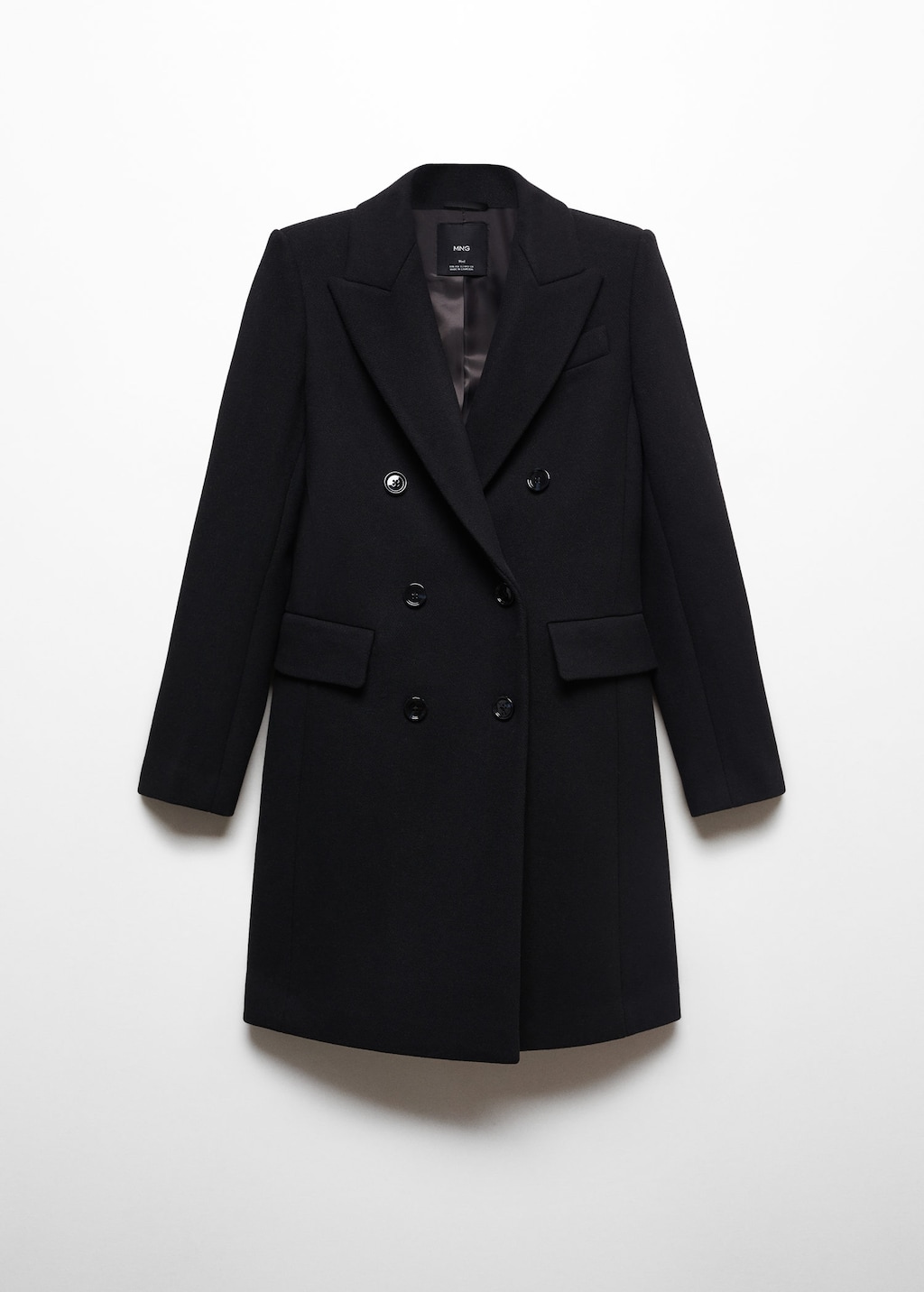 Mango double top breasted wool coat