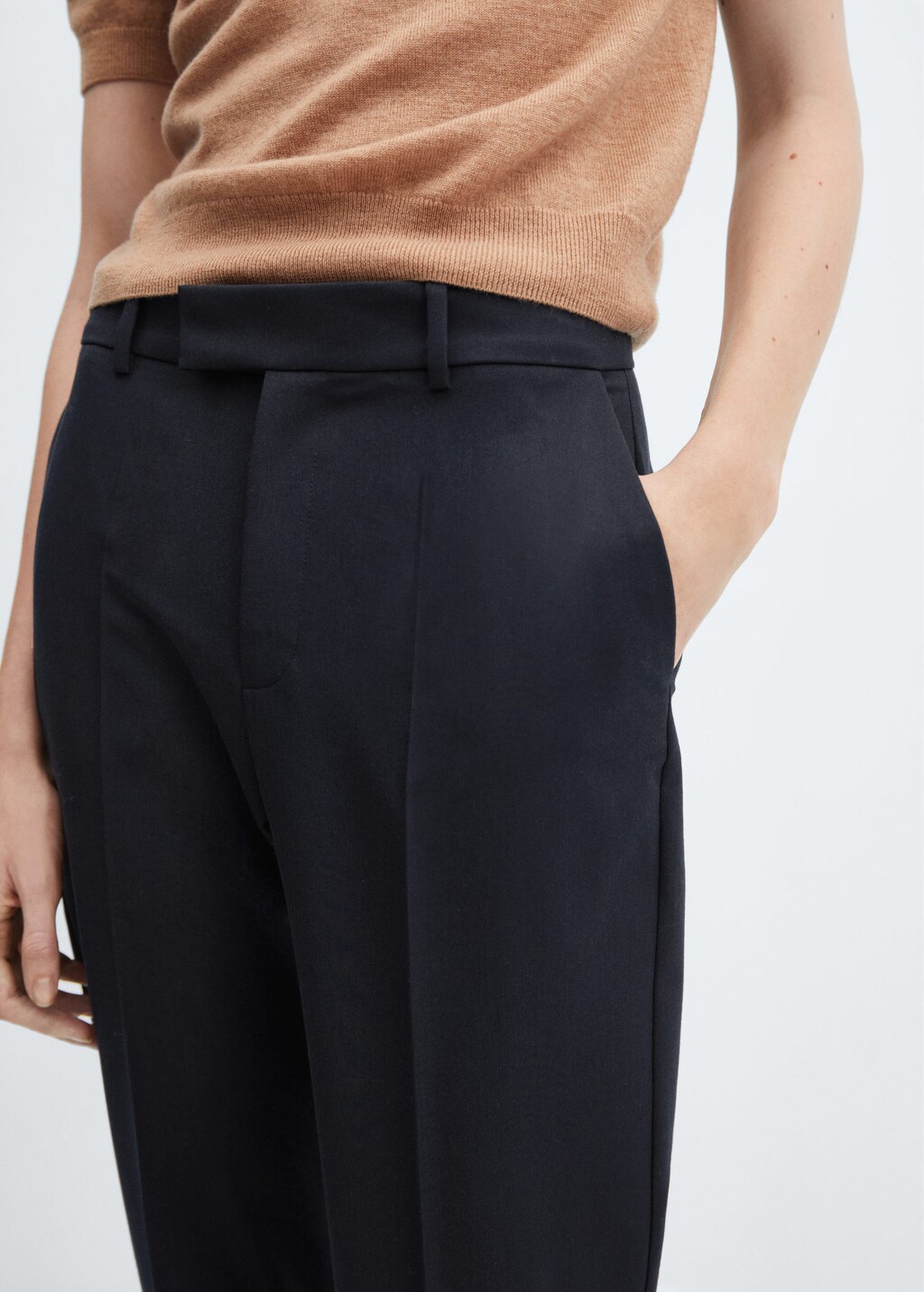 Straight suit shop trousers mango