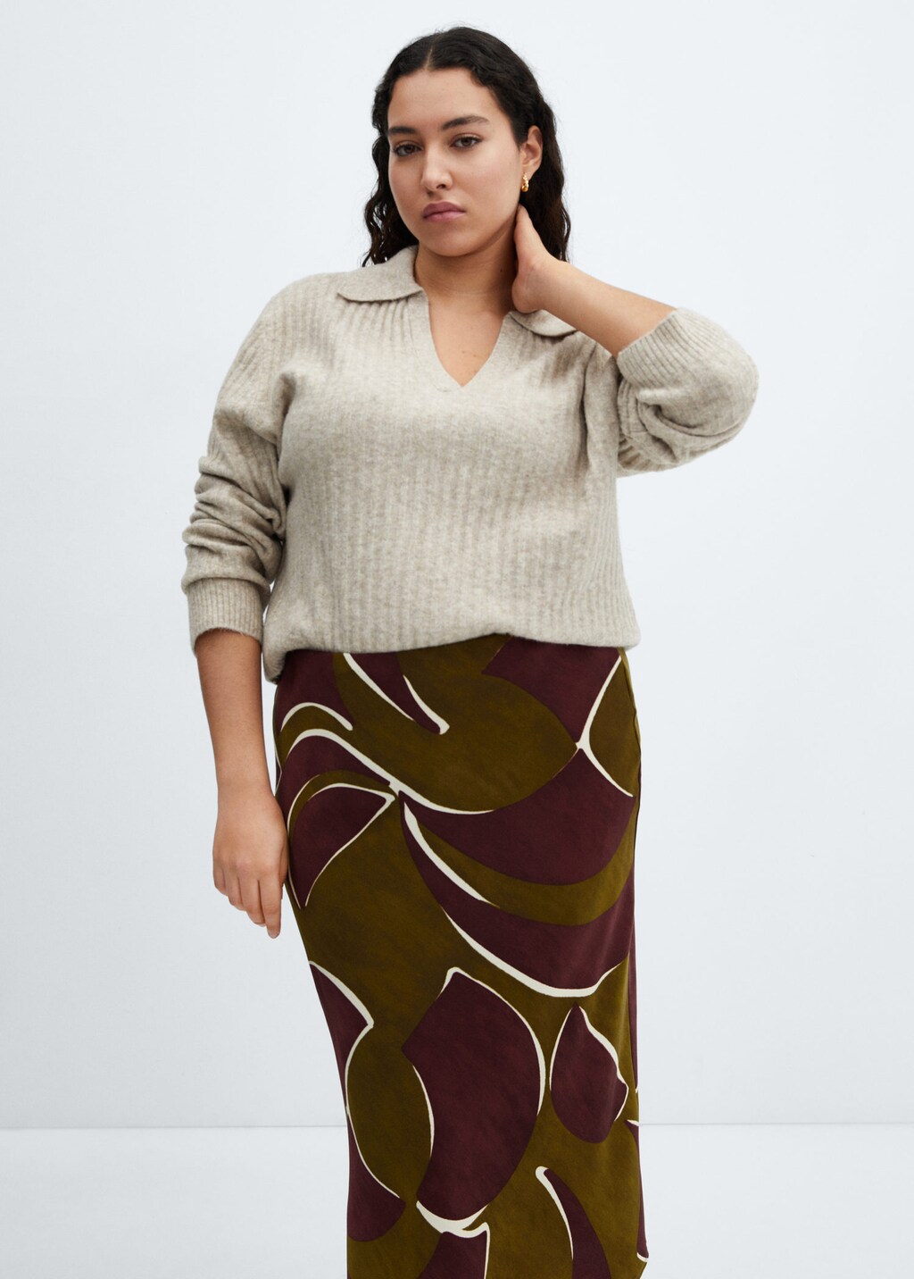 Jupe top midi imprimée